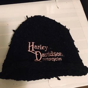Harley Davidson black beanie hat